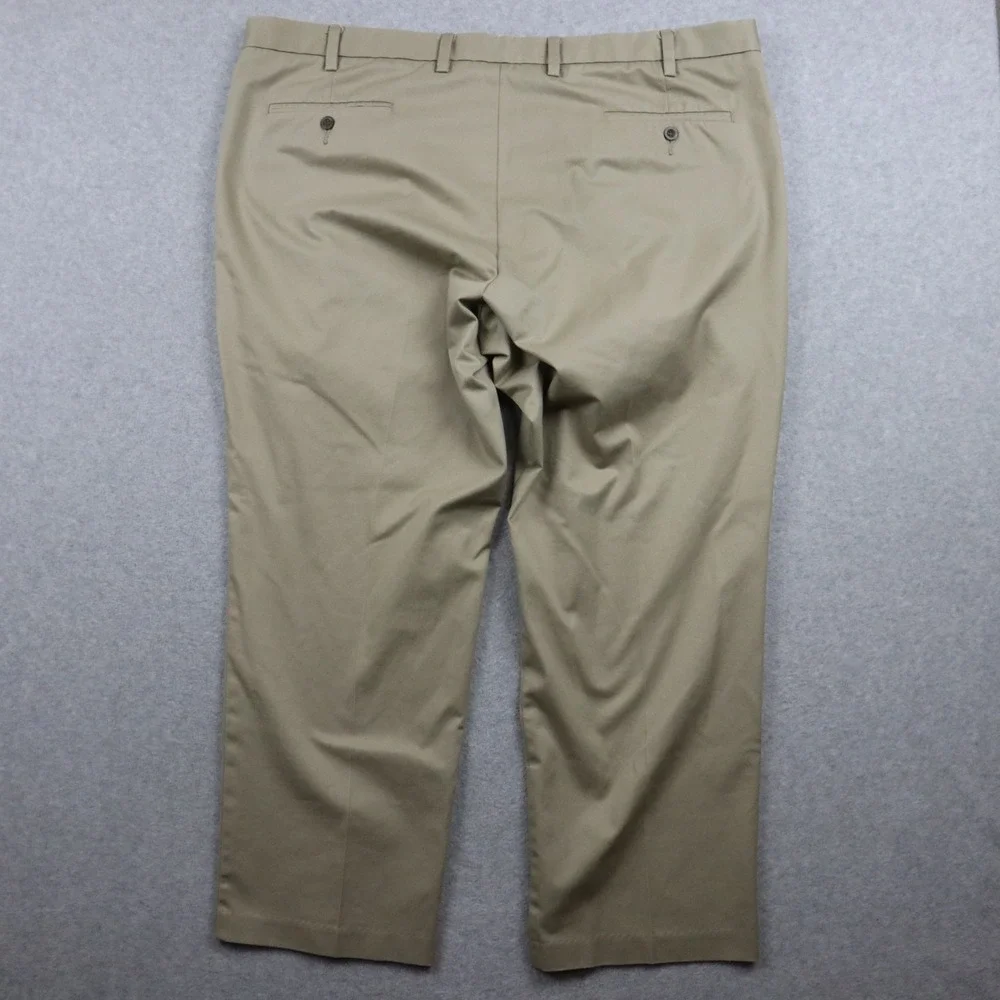 Dockers Pants Mens 46x30 D3 Classic Fit Signature Khaki Straight Leg Pleated Tan